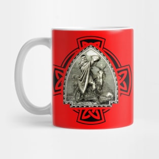 Wizard with magic riding the goat Mug